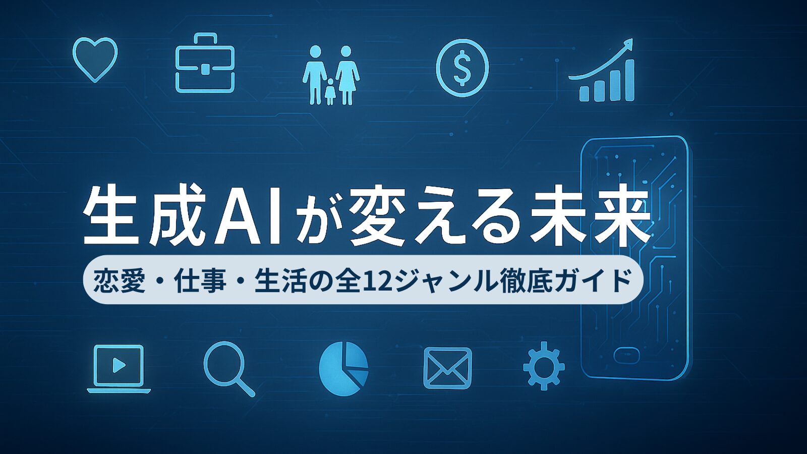 【まとめ】生成AIが変える未来｜恋愛・仕事・生活の全12ジャンル徹底ガイド