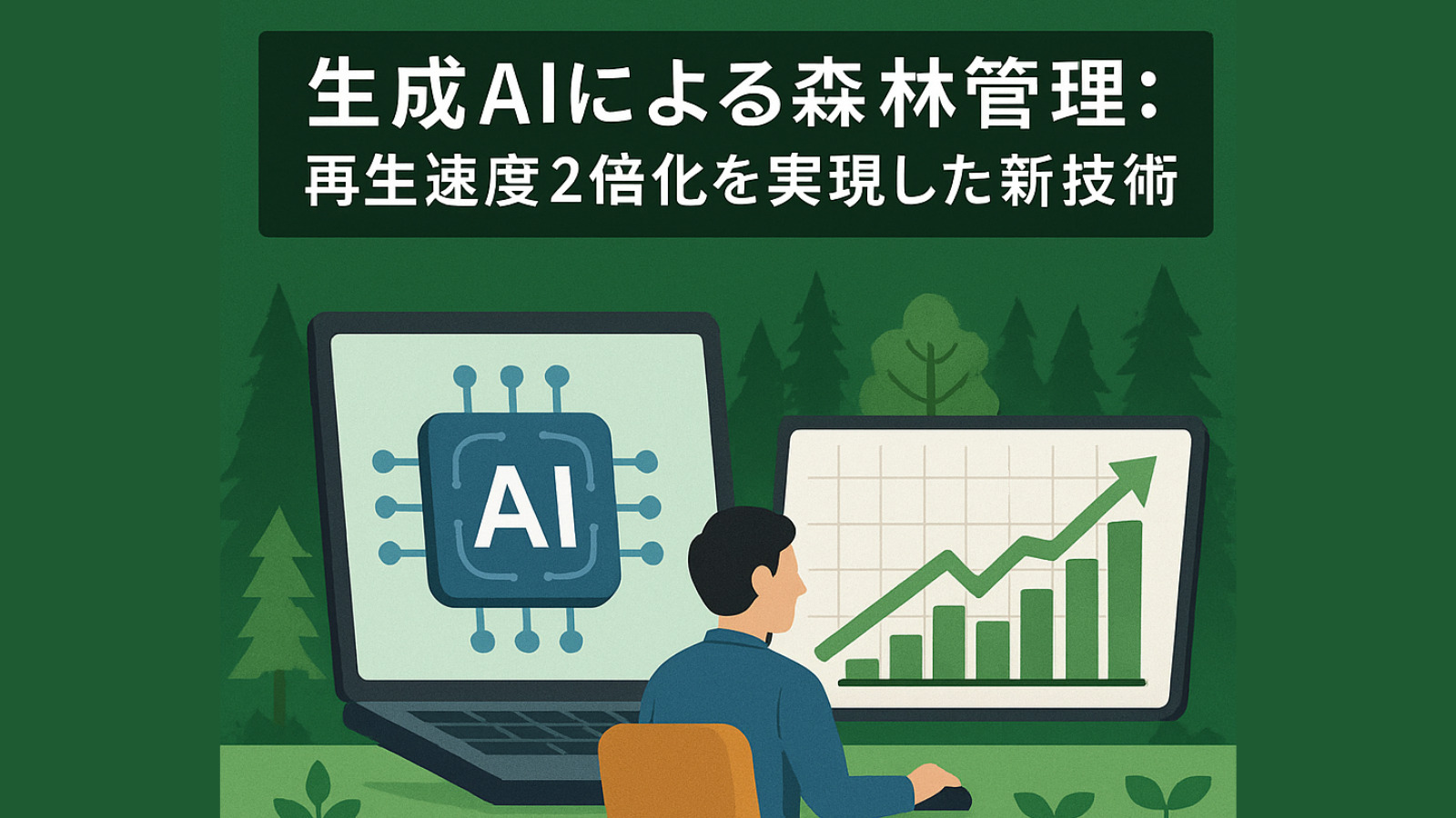 生成AIによる森林管理：再生速度2倍化を実現した新技術