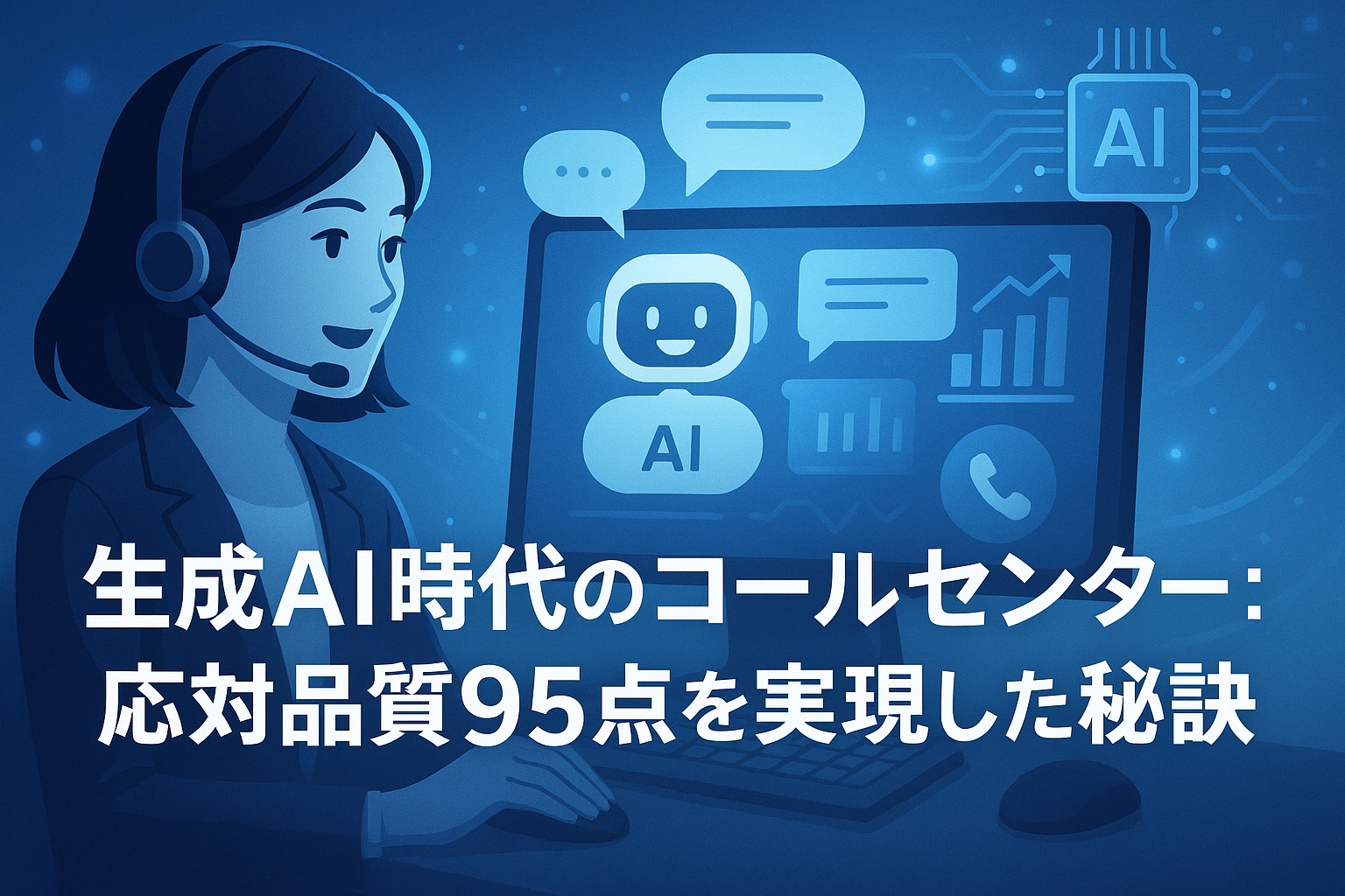 生成AI時代のコールセンター：応対品質95点を実現した秘訣