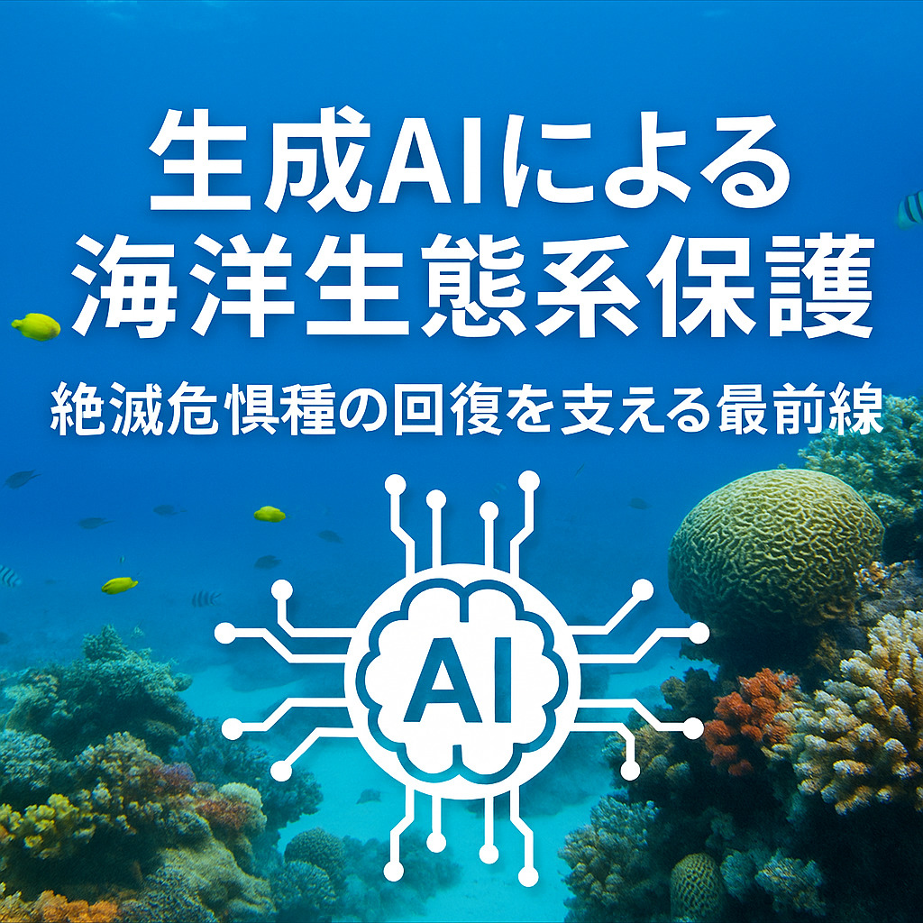 生成AIによる海洋生態系保護：絶滅危惧種の回復を支える最前線