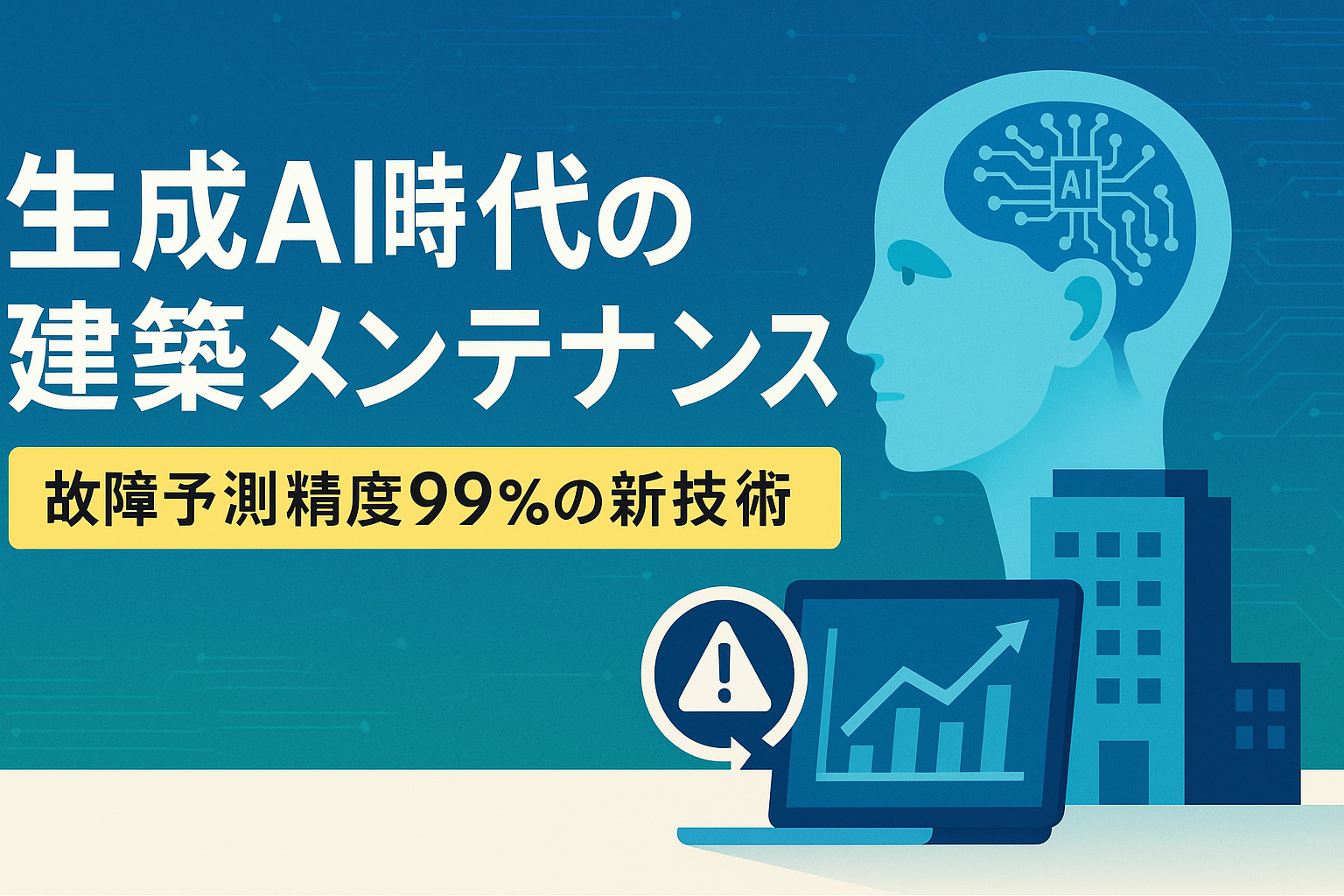 生成AI時代の建築メンテナンス：故障予測精度99%の新技術