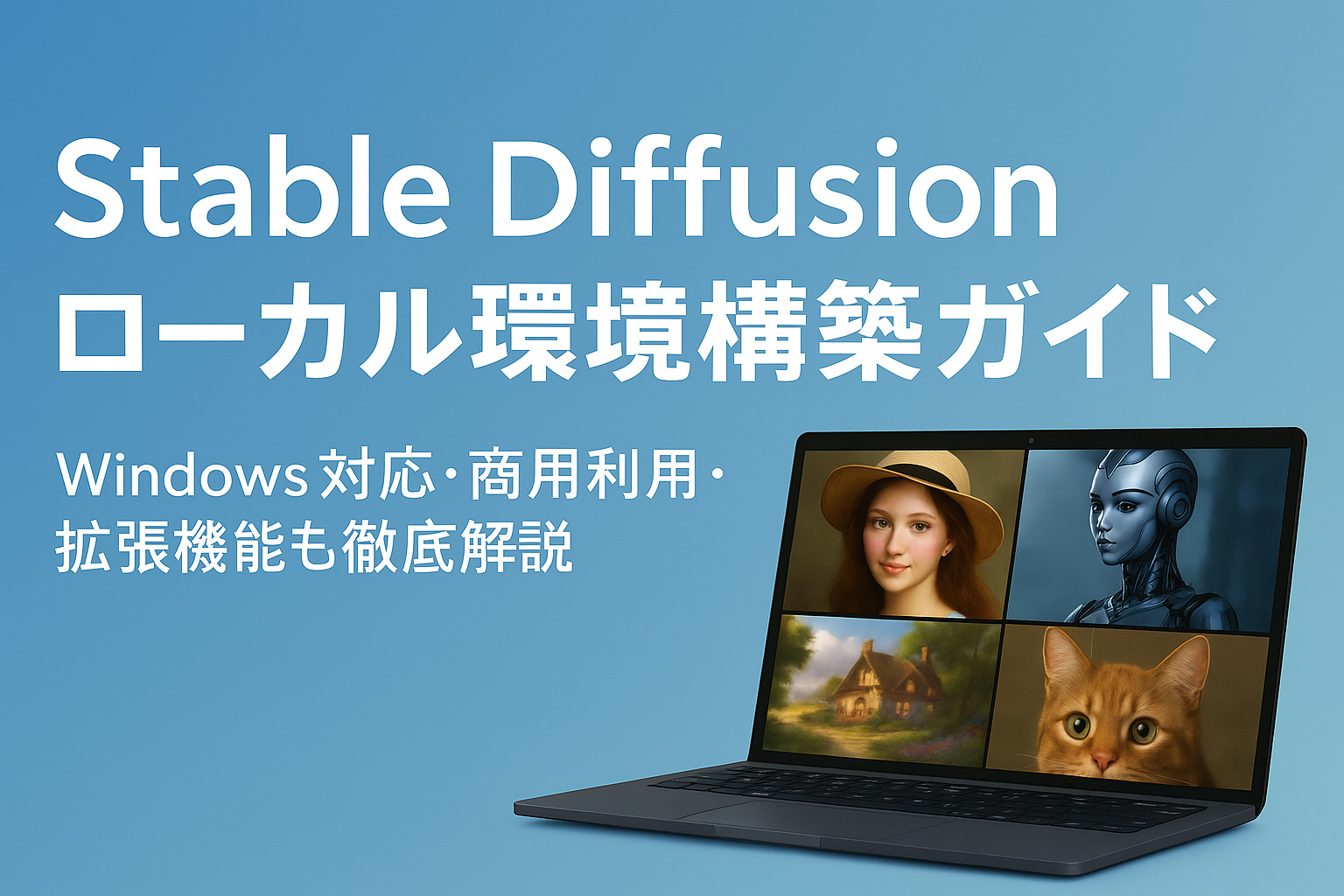 【完全ガイド】Stable Diffusionをローカル環境で使う方法｜Windows対応・導入手順・注意点まとめ